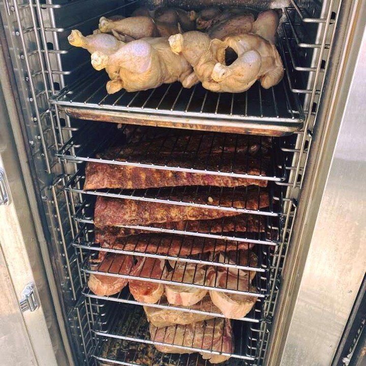 Available this weekend!! 
Featured in the General Store:
Pulled Pork by the pound, take it home and get creative.
Featured in the Pub:
Smoked Pork Chop, and Soon-to-be-World-Famous Smoked Ribs. 
Also readily available in the store: Whole Smoked Chic